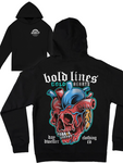 'Bold Lines, Cold Hearts' Heavyweight Hoodie