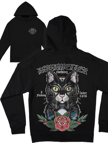 'I F*cking Love Cats' Heavyweight Hoodie