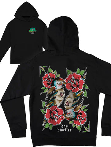 'Love Birds' Heavyweight Hoodie