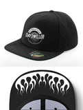 'Flames' Black Snapback