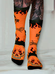 Premium Flame Skull Day Dweller Socks