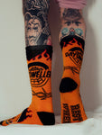 Premium Flame Skull Day Dweller Socks